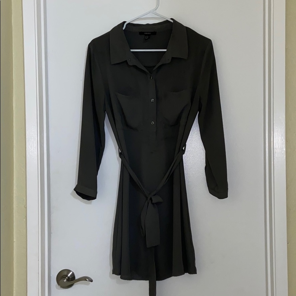 Forever 21 Belted Shirt Dress